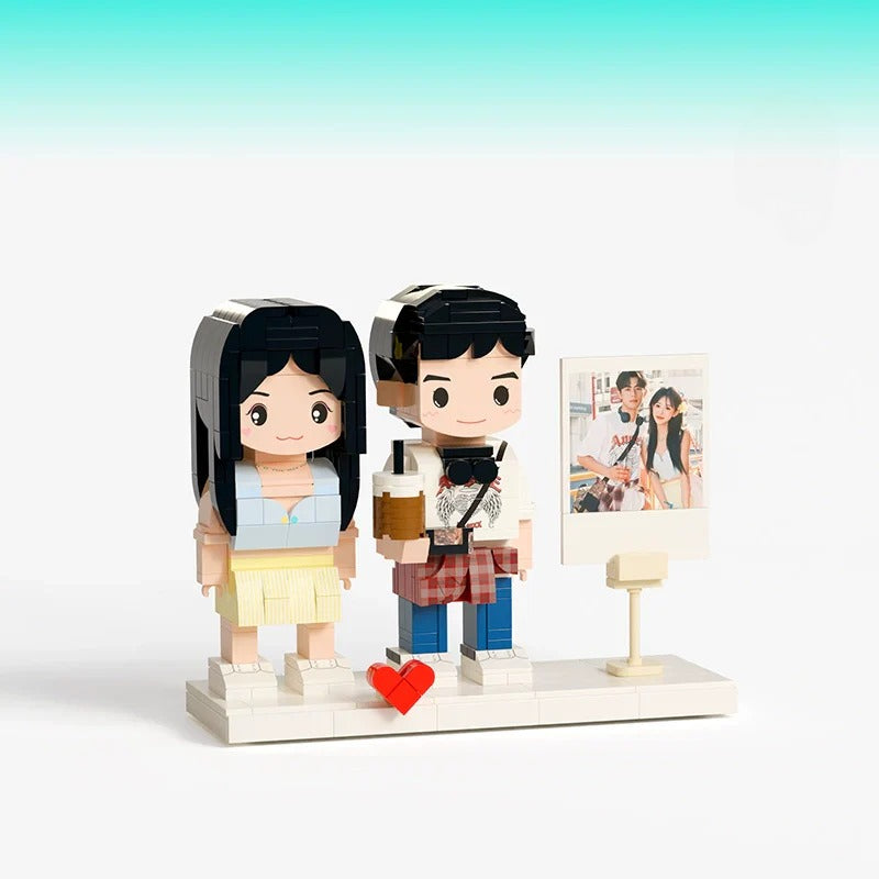 Photo building block doll customization Fangzai photo studio building block gift Qixi Valentine's Day creative gift