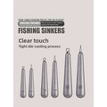Die‑cast Drop Shot Weight, Cylindrical Sinker 8003, Free‑Rig, Long‑Cast, Snag‑Resistant, for Bass and Siniperca chuatsi Fishing