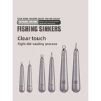 Die‑cast Drop Shot Weight, Cylindrical Sinker 8003, Free‑Rig, Long‑Cast, Snag‑Resistant, for Bass and Siniperca chuatsi Fishing