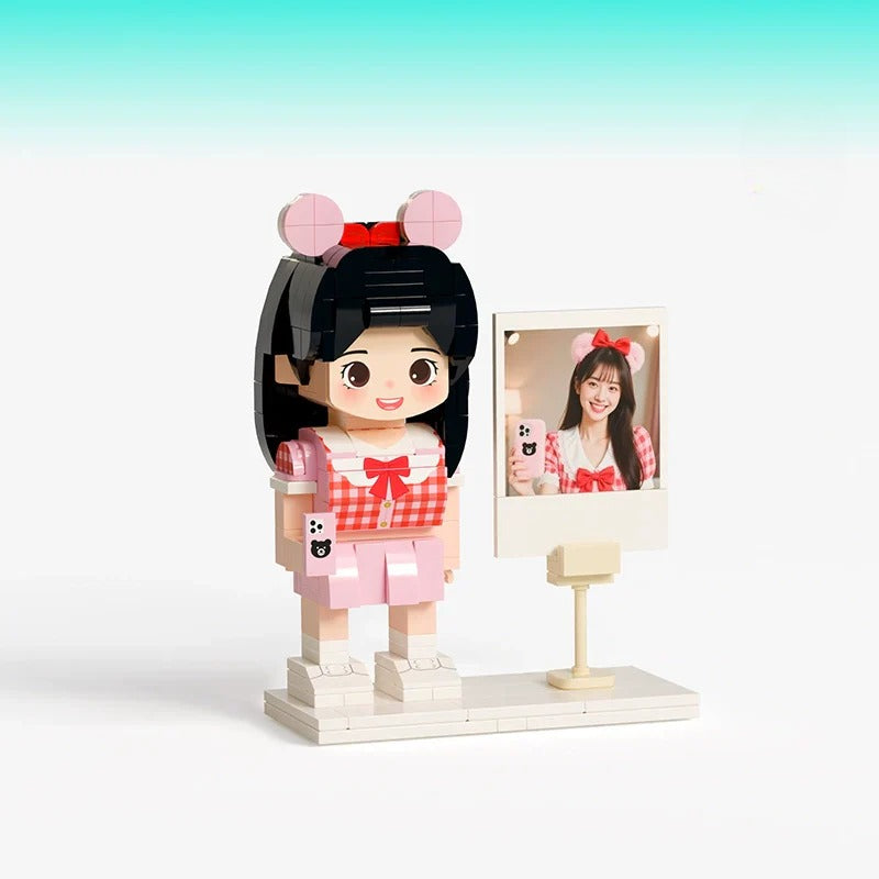 Photo building block doll customization Fangzai photo studio building block gift Qixi Valentine's Day creative gift