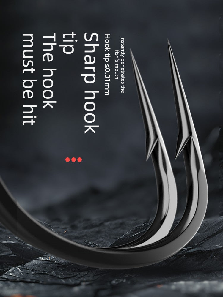 800‑3 Reinforced Drop‑Shot Hook, Wacky Hook, Long‑Shank Hook for Minnow‑Style Lures, Micro‑Fishing‑Specific Dragon‑Scale Hook, Bass & Perch Soft‑Bait Hook