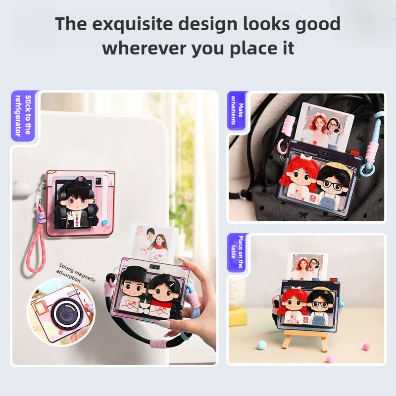 Romantic DIY Refrigerator sticker photo customization building block big head sticker creative birthday gift commemorative day gift