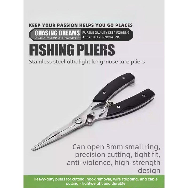 Multifunctional Lure Pliers, Special‑Purpose PE Line Cutter, Hook Remover, Fishing Pliers Scissors, Hook‑Tying Pliers, Fish Gripper