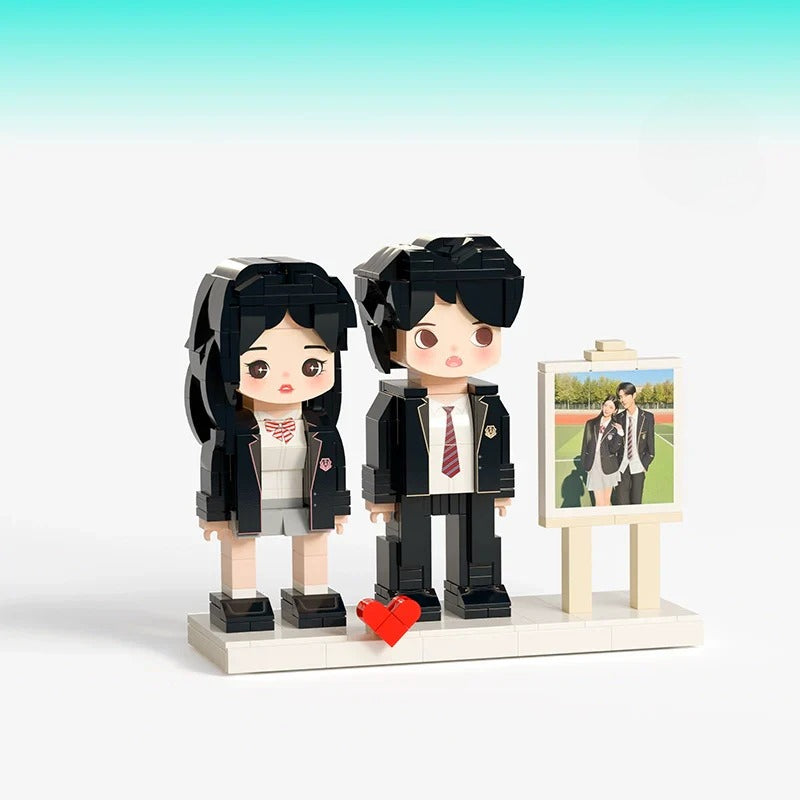 Photo building block doll customization Fangzai photo studio building block gift Qixi Valentine's Day creative gift