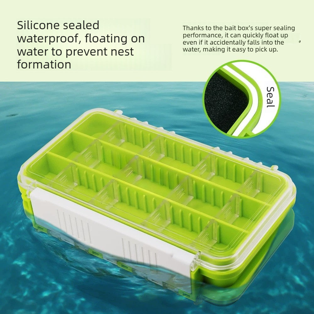 Luya waterproof bait box multi-functional storage box double-sided micro-object fake bait box lead head hook accessories bait box