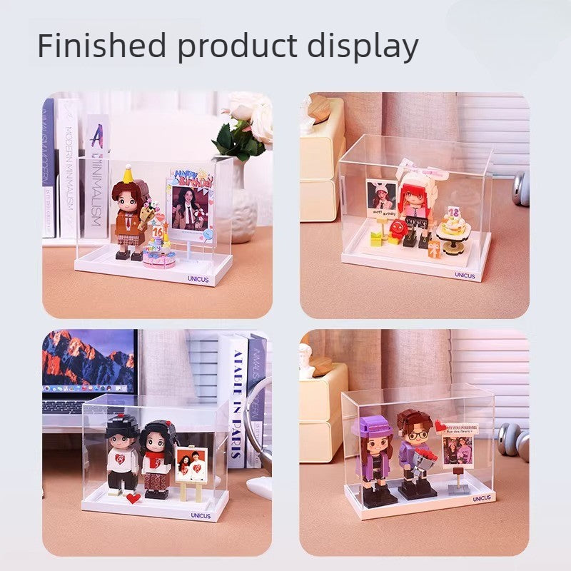 [Single double acrylic cover size optional] Figure dust cover storage display box [Shipped separately]