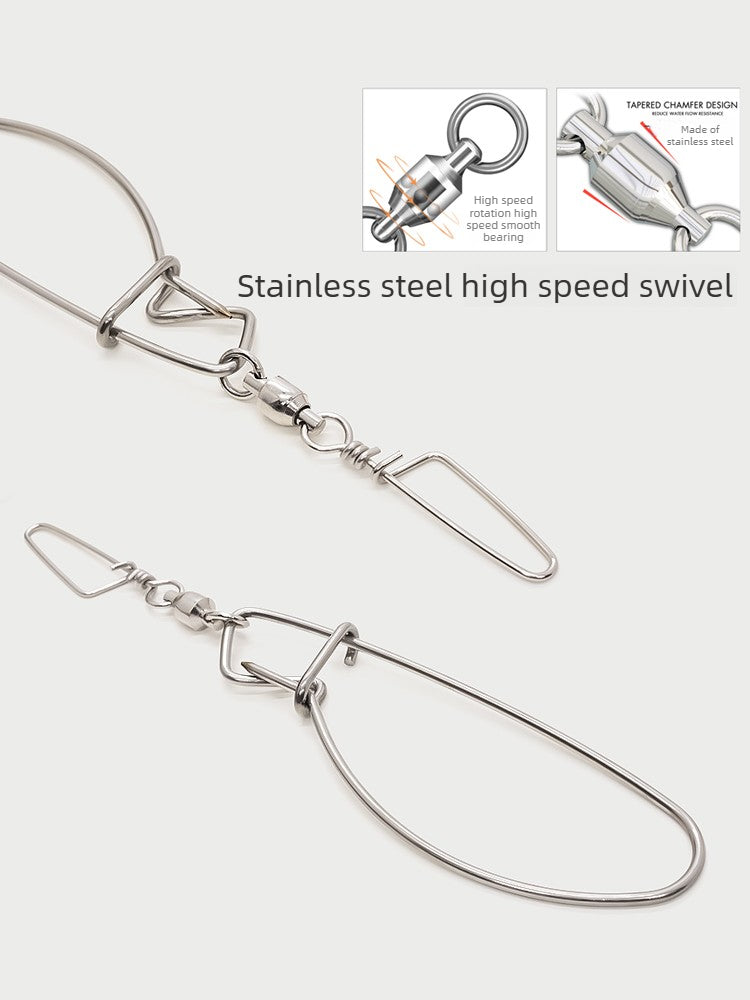 Lure Fish Stringer, Live Fish Lock, Fish Controller, Stainless‑Steel Wire Fish Hanging & Stringing Special‑Purpose Tool