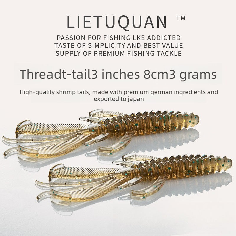 Frogman Ballet Shrimp Floating Shrimp Bait Obstruction Shrimp Type Soft Bug Fishing Bass Mandarin Fish Inverted Fishing Lead Head Hook Ned Shrimp