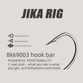Chicken Coffee JIKA Tungsten Steel Fishing Group Anti-Hanging Inverted Fishing Black Pit Free Fishing Group Sequins Texas Hook Soft Bait Hook