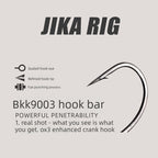 Chicken Coffee JIKA Tungsten Steel Fishing Group Anti-Hanging Inverted Fishing Black Pit Free Fishing Group Sequins Texas Hook Soft Bait Hook