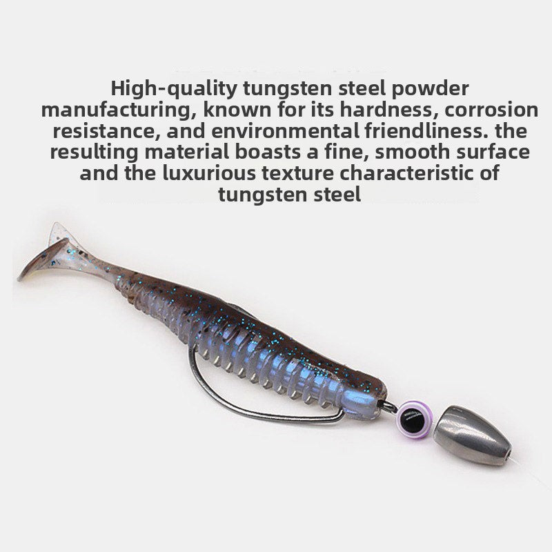 Luya tungsten steel bullet lead drop Dezhou fishing group hollow pipe does not hurt the line far cast anti-bottom tungsten steel lead