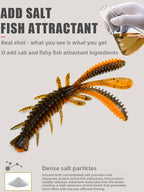 LUREPEAK Floating shrimp soft bait Ned NED upside down fishing black pit perch Luya mayfly shrimp type soft bait soft worm