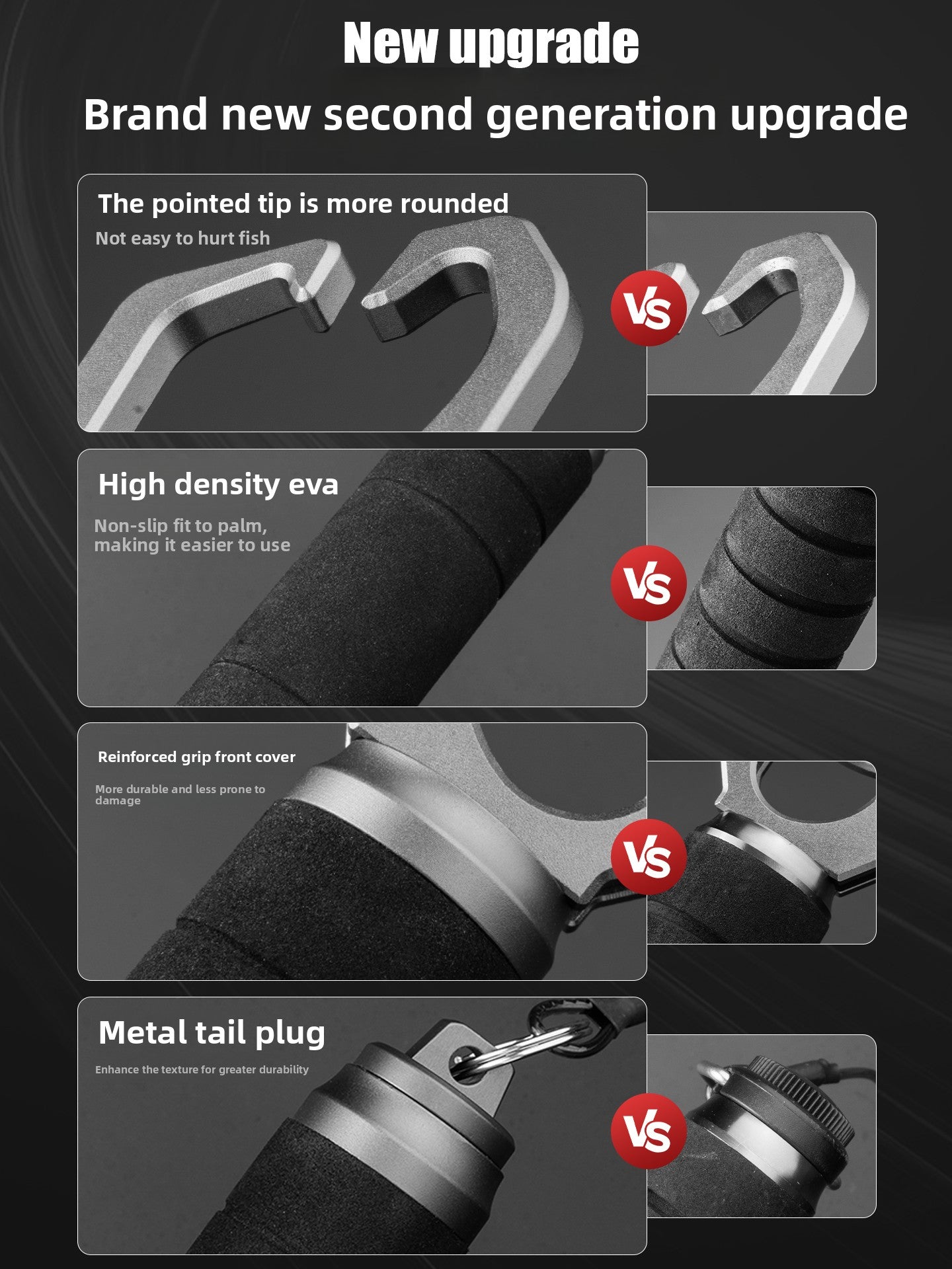 Luya fish control device Luya pliers integrated with scale aluminum alloy large physical control fish pliers special pliers