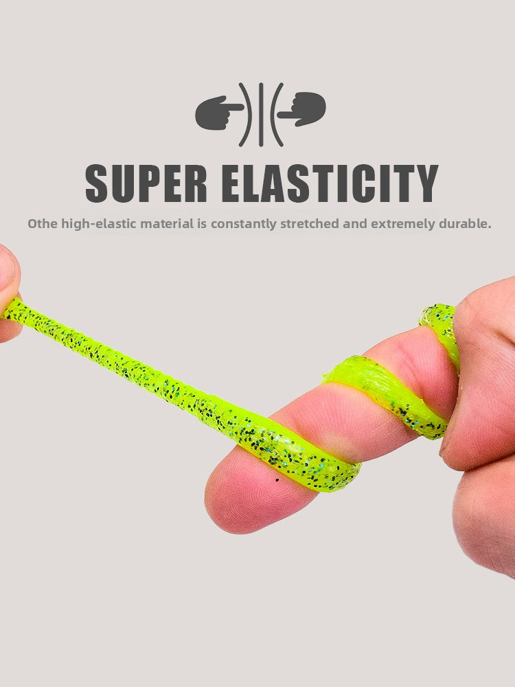 Floating Stick‑Bait Neko Drop‑Shot Rig, Salt‑Infused Strong Scent Lure for Black‑Bass and Mandarin Fish in Commercial Fishing Ponds, Soft Plastic Worm Lure for Lure Fishing