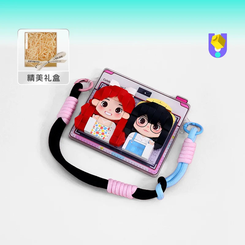 Romantic DIY Refrigerator sticker photo customization building block big head sticker creative birthday gift commemorative day gift