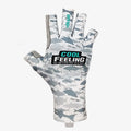 Lce silk sunscreen gloves Luya fishing breathable sweat-absorbing non-slip quick-drying sea rock fishing dew five-finger gloves