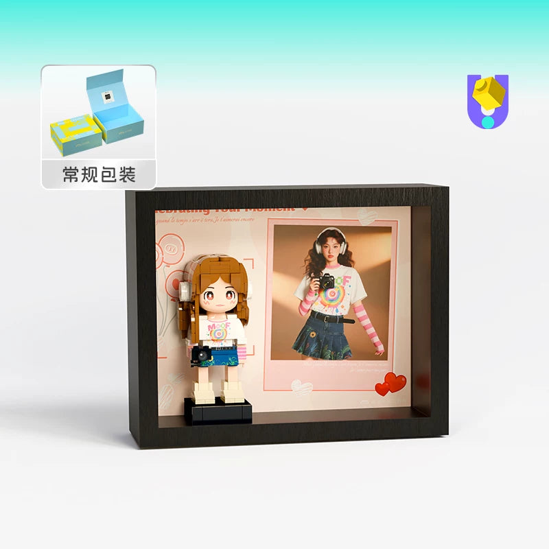 Birthday gift girlfriend photo custom building block portrait DIY figure doll give girl gift