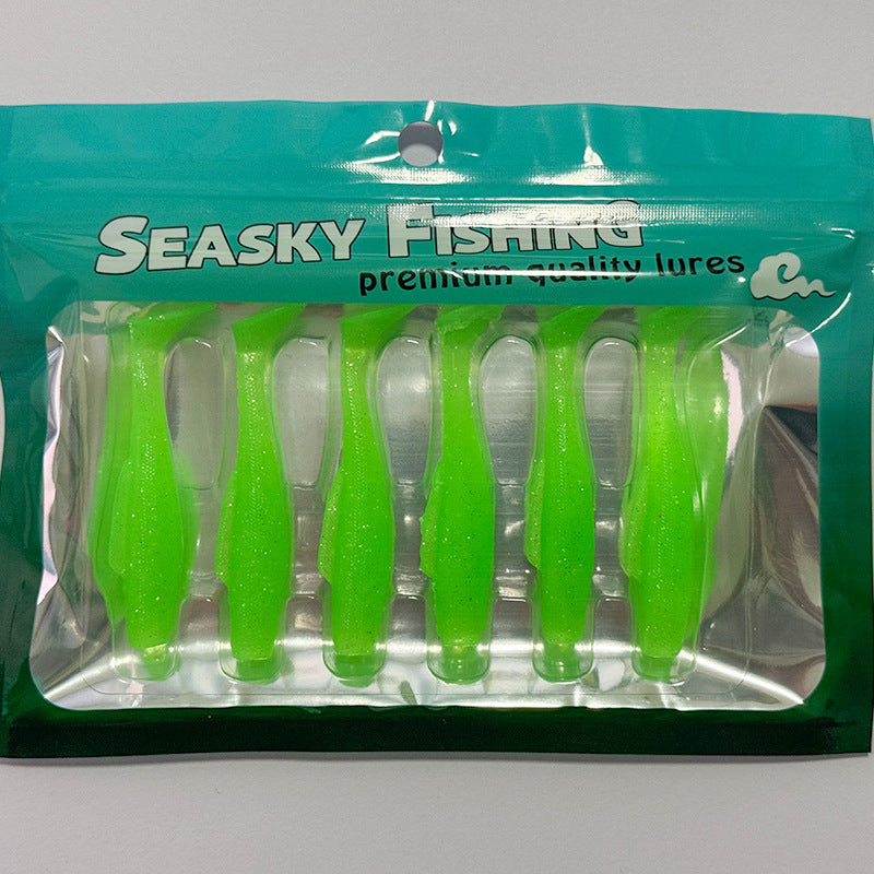 Lucky Lures Floating T-Tail Soft Bait with Jig Head – Texas Rig