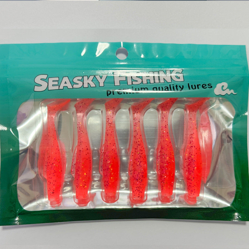 Lucky Lures Floating T-Tail Soft Bait with Jig Head – Texas Rig