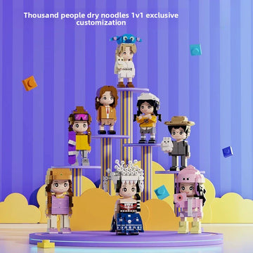 Graduation Creative Building Block Portrait Fang Zai Photo Studio Photo Gift Customized Gift Box Gift from Classmates