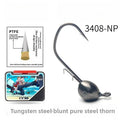 3408‑NP Blunt Steel Stinger, Tungsten Steel Blunt‑Angle Hook, Super‑Smooth Hook Shank, Widened Hook Gap, Reinforced Hook Body, Flat‑Forged