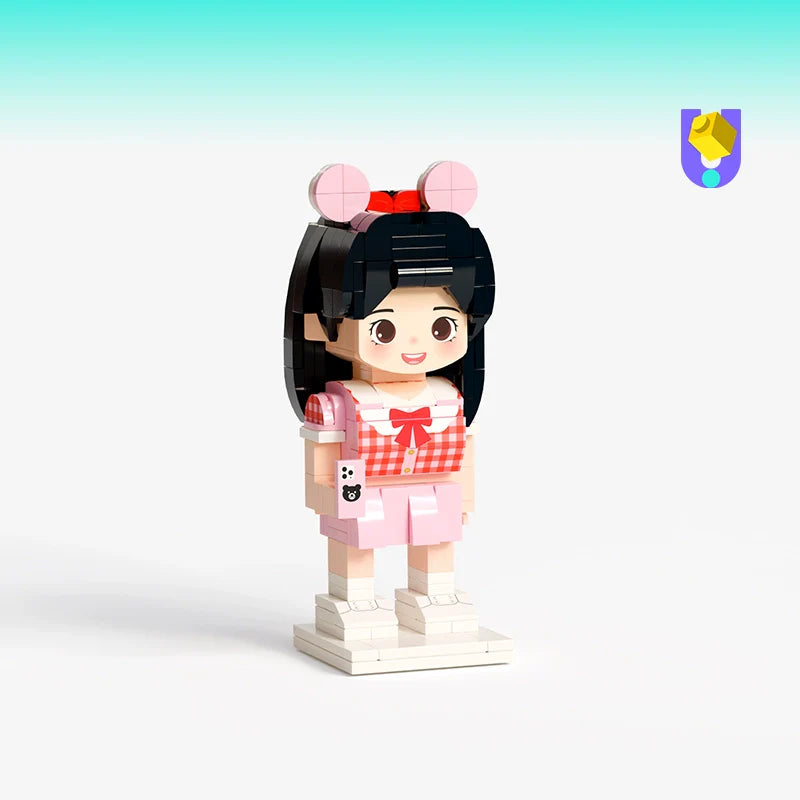 Photo building block doll customization Fangzai photo studio building block gift Qixi Valentine's Day creative gift