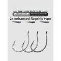 Drop shot hook, wacky hook 8003, for lure‑fishing with soft stick baits to catch bass and mandarin fish, reinforced dragon‑scale hook
