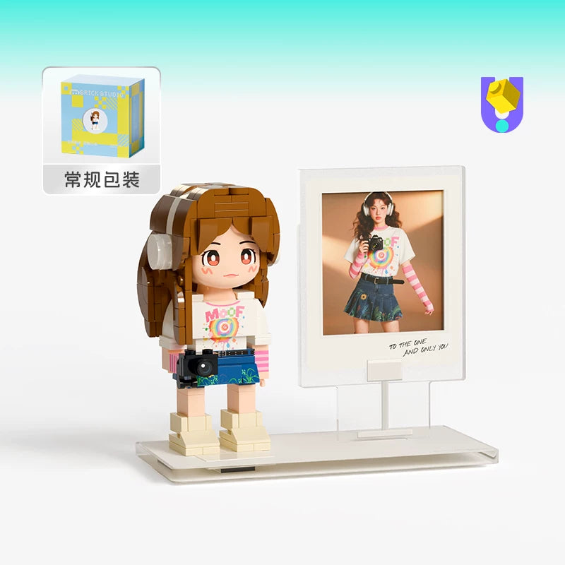 Birthday gift girlfriend photo custom building block portrait DIY figure doll give girl gift