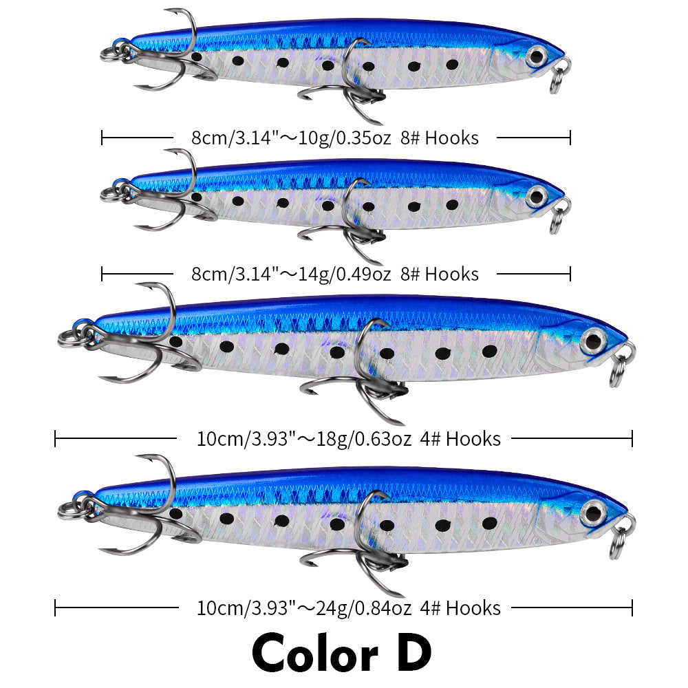 Lucky Lures Sinking Pencil Hard Lure – Long Cast Bionic Bait