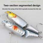 Microfishing sinking minnow lures for lure fishing, 3.8g two-section minnow swimming baits, artificial lures for topmouth culter, sharpbelly and sea bass