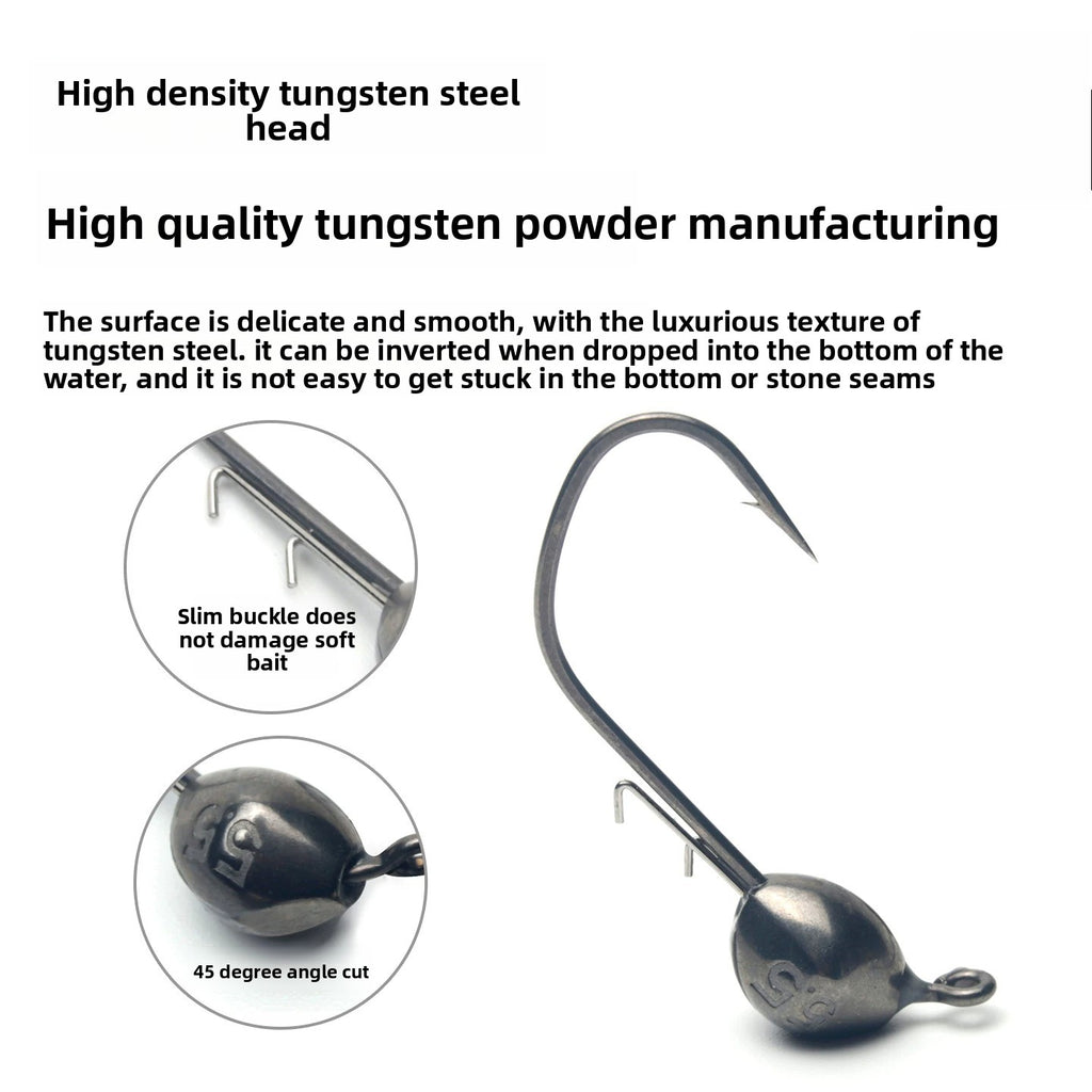 3408‑NP Blunt Steel Stinger, Tungsten Steel Blunt‑Angle Hook, Super‑Smooth Hook Shank, Widened Hook Gap, Reinforced Hook Body, Flat‑Forged