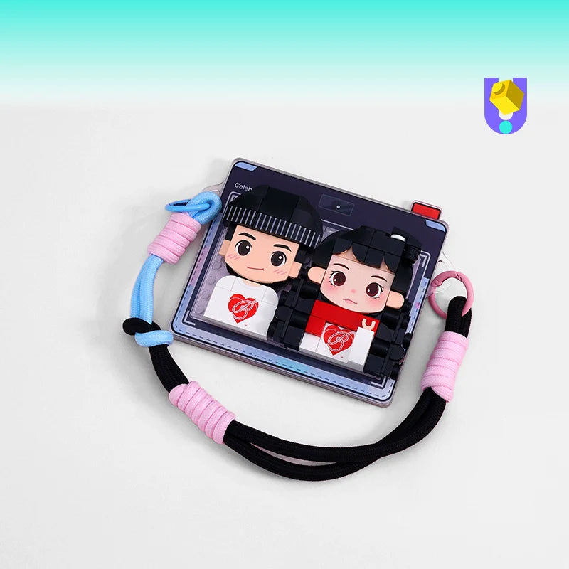 Romantic DIY Refrigerator sticker photo customization building block big head sticker creative birthday gift commemorative day gift