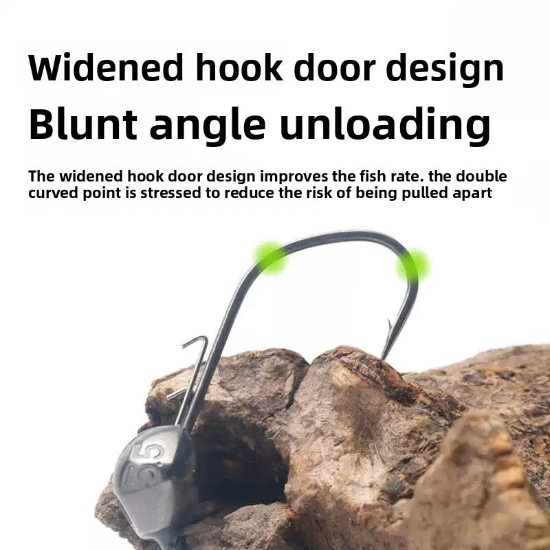 3408‑NP Blunt Steel Stinger, Tungsten Steel Blunt‑Angle Hook, Super‑Smooth Hook Shank, Widened Hook Gap, Reinforced Hook Body, Flat‑Forged