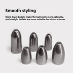 Luya tungsten steel bullet lead drop Dezhou fishing group hollow pipe does not hurt the line far cast anti-bottom tungsten steel lead