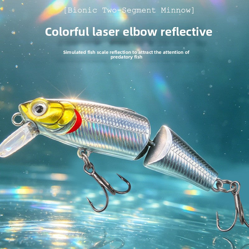 Microfishing sinking minnow lures for lure fishing, 3.8g two-section minnow swimming baits, artificial lures for topmouth culter, sharpbelly and sea bass