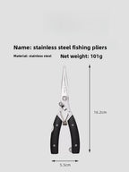 Multifunctional Lure Pliers, Special‑Purpose PE Line Cutter, Hook Remover, Fishing Pliers Scissors, Hook‑Tying Pliers, Fish Gripper