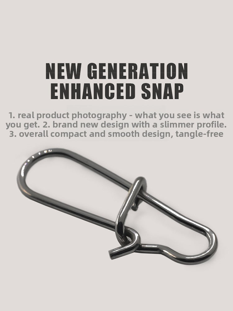 Enhanced Figure‑8 Swivel Snap Connectors, Stainless Steel Rotating 8‑Ring, Complete Range of Fishing Accessories