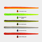 Fish‑Taming Master Slow‑Sinking Worm Soft Lure, Lure Loach Bait for Black Pit with Inserted Lead, Soft Breadworm Bait for Bass and Mandarin Fish