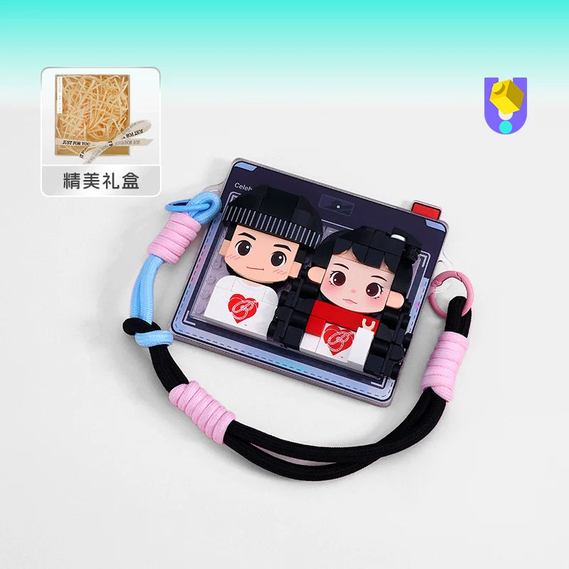 Romantic DIY Refrigerator sticker photo customization building block big head sticker creative birthday gift commemorative day gift