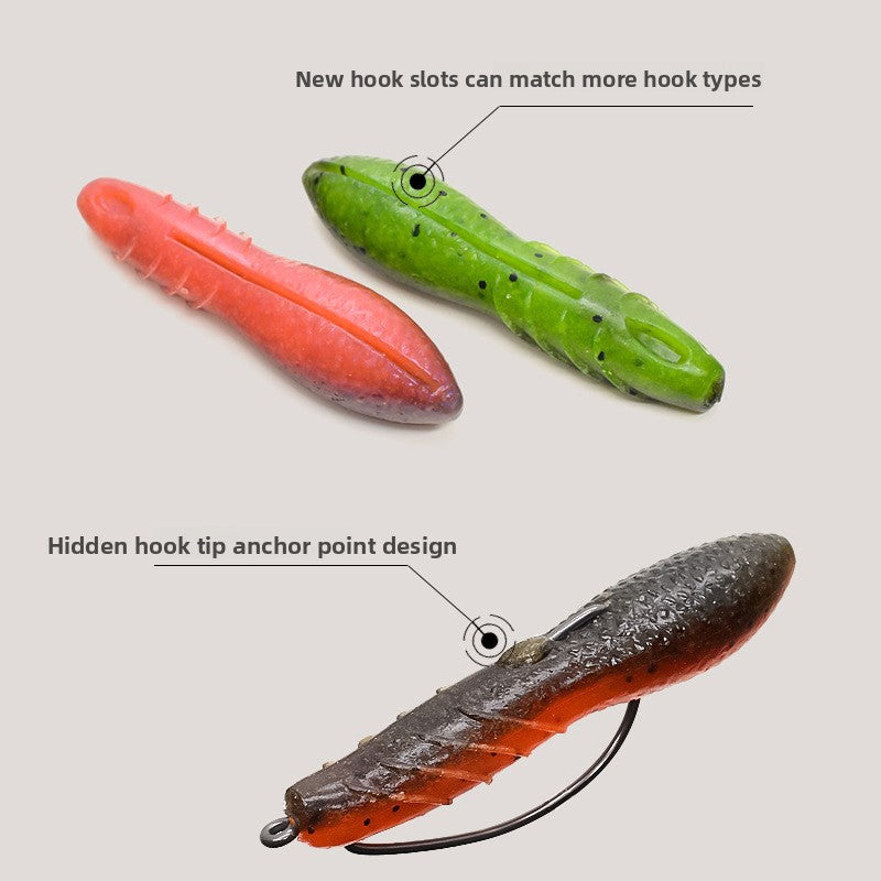 Soft potato lures, weightless design, high specific gravity, strong fishy flavor with salt added, artificial lures for black bass fishing, lures for lure fishing