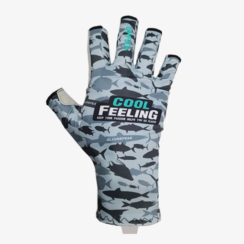 Lucky Lures Sunscreen Fishing Gloves – Breathable Five-Finger
