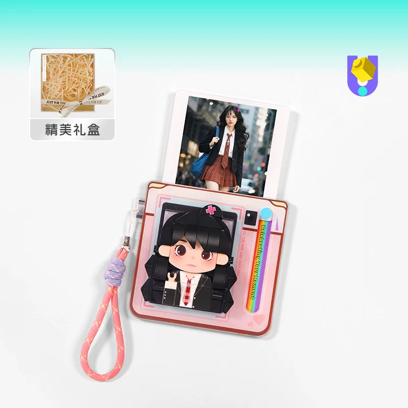 Romantic DIY Refrigerator sticker photo customization building block big head sticker creative birthday gift commemorative day gift