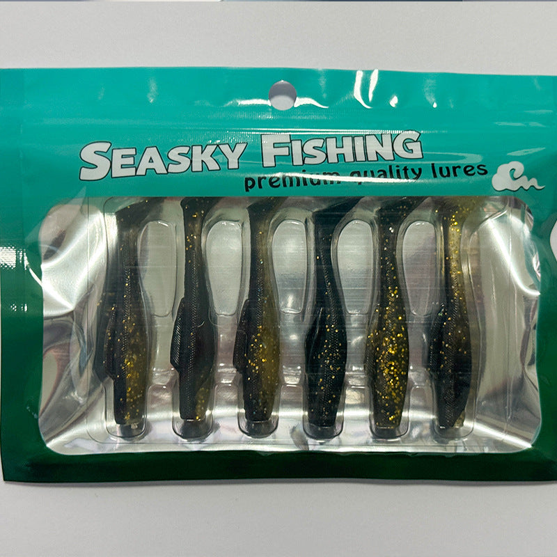 Lucky Lures Floating T-Tail Soft Bait with Jig Head – Texas Rig