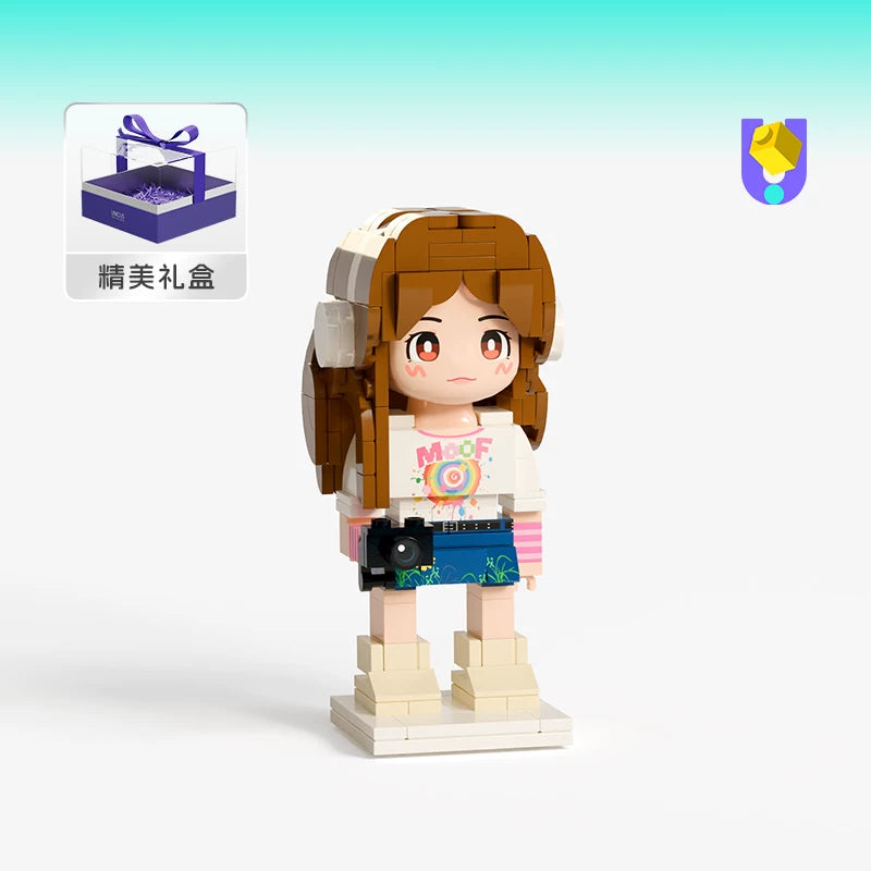 Birthday gift girlfriend photo custom building block portrait DIY figure doll give girl gift
