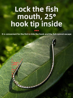 800‑3 Reinforced Drop‑Shot Hook, Wacky Hook, Long‑Shank Hook for Minnow‑Style Lures, Micro‑Fishing‑Specific Dragon‑Scale Hook, Bass & Perch Soft‑Bait Hook