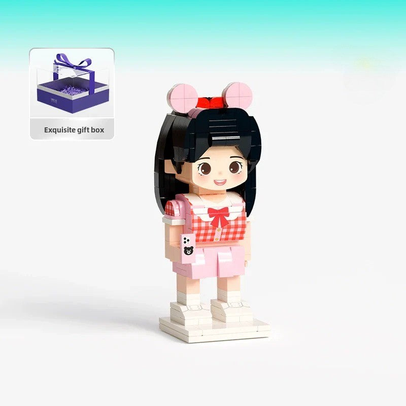 Photo building block doll customization Fangzai photo studio building block gift Qixi Valentine's Day creative gift
