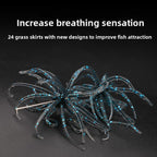 Luya bait floating water soft bait slow sinking lead-free dice sea urchin bait black pit competitive upside fishing bass mouth bait