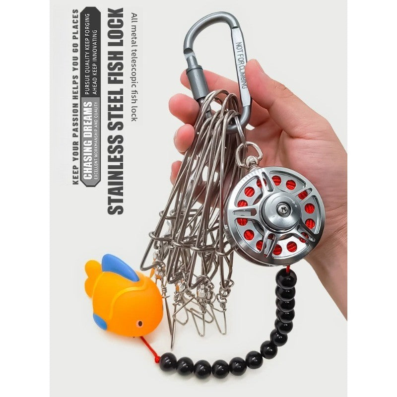 Lure Fish Stringer, Live Fish Lock, Fish Controller, Stainless‑Steel Wire Fish Hanging & Stringing Special‑Purpose Tool