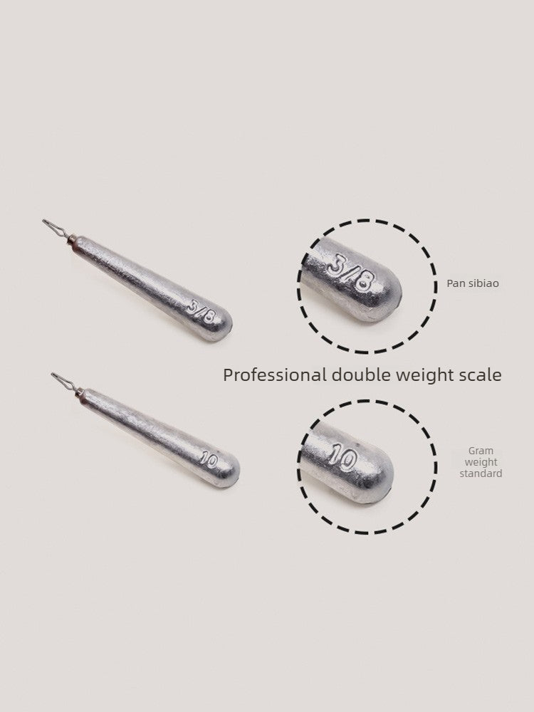 Die‑cast Drop Shot Weight, Cylindrical Sinker 8003, Free‑Rig, Long‑Cast, Snag‑Resistant, for Bass and Siniperca chuatsi Fishing