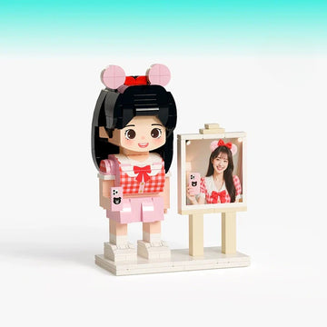 Photo building block doll customization Fangzai photo studio building block gift Qixi Valentine's Day creative gift